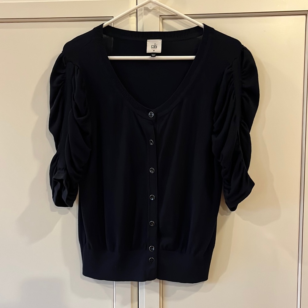 Cabi Core cardigan. Navy blue.